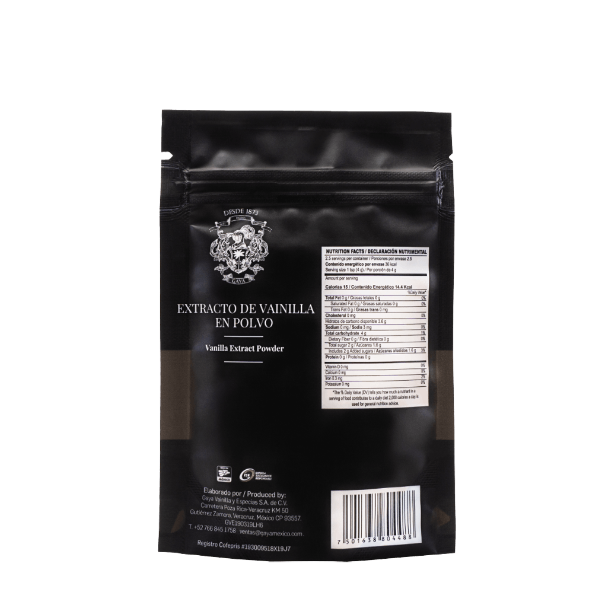 Extracto de Vainilla en Polvo Gaya